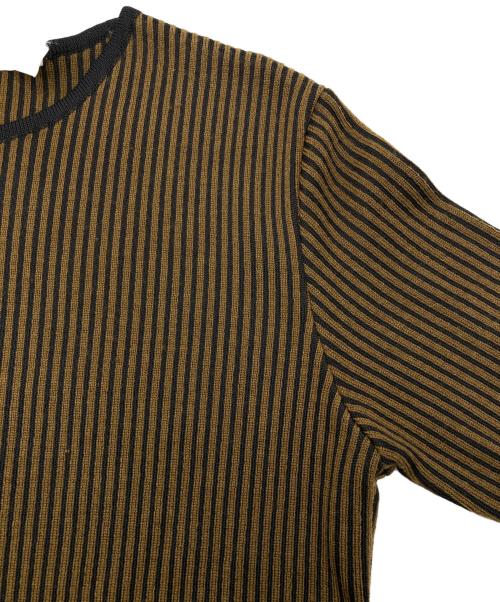 FENDI（フェンディ）FENDI (フェンディ) アンサンブル リブニットカーディガン ブラウン×ブラック サイズ:44の古着・服飾アイテム