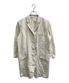 ISSEY MIYAKE（イッセイミヤケ）の古着「リネンハーフコート」｜ホワイト
