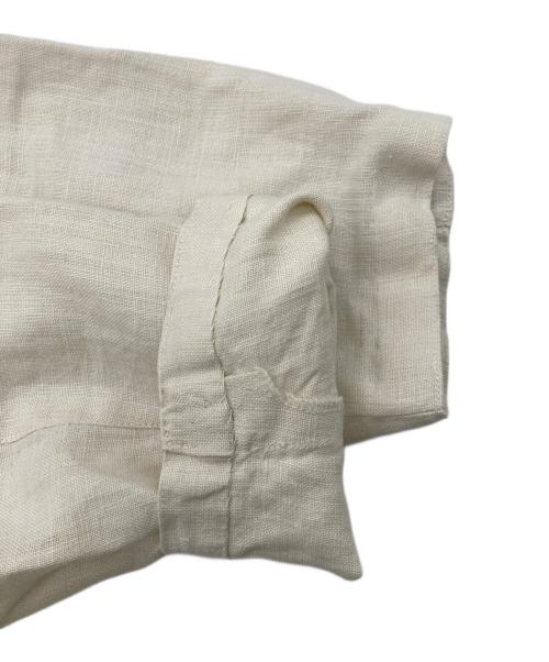 ISSEY MIYAKE（イッセイミヤケ）ISSEY MIYAKE (イッセイミヤケ) リネンハーフコート ホワイト サイズ:9の古着・服飾アイテム