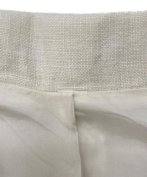 ISSEY MIYAKE（イッセイミヤケ）ISSEY MIYAKE (イッセイミヤケ) リネンハーフコート ホワイト サイズ:9の古着・服飾アイテム