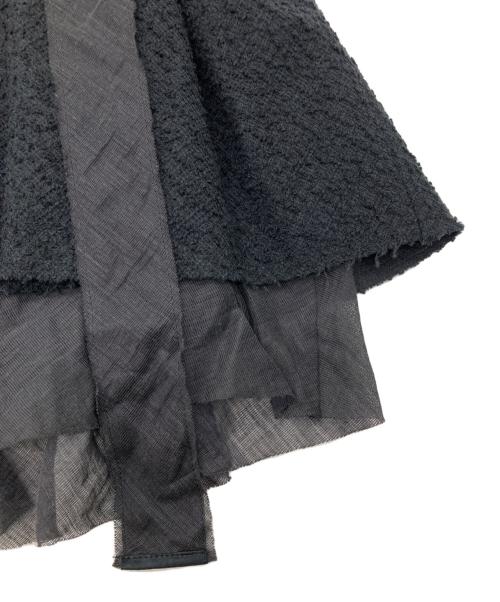 Curensology（カレンソロジー）Curensology (カレンソロジー) ツールレイヤードツイードビスチェ ツイーディービスチェ ブラック サイズ:FREEの古着・服飾アイテム