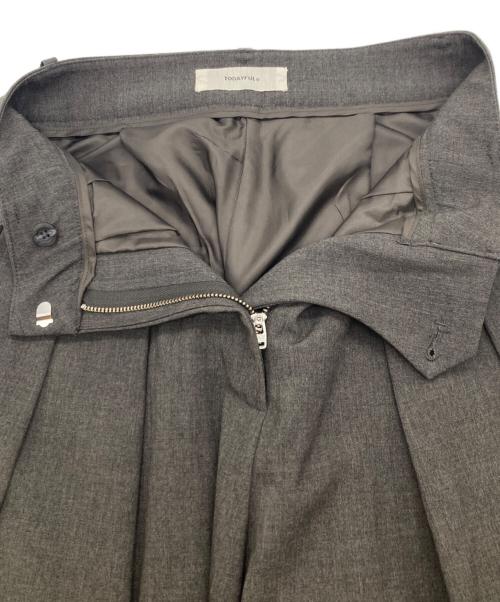 TODAYFUL（トゥデイフル）TODAYFUL (トゥデイフル) Doubletuck Smooth Trousers ブラウン サイズ:36の古着・服飾アイテム