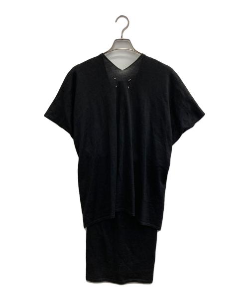 Martin Margiela1（マルタンマルジェラ1）Martin Margiela1 (マルタンマルジェラ1) high gauge Knit dress ブラック サイズ:XSの古着・服飾アイテム