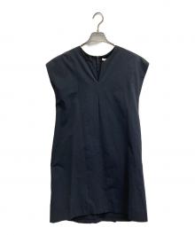 FOXEY NEWYORK（フォクシーニューヨーク）の古着「ノースリーブワンピース」｜ネイビー