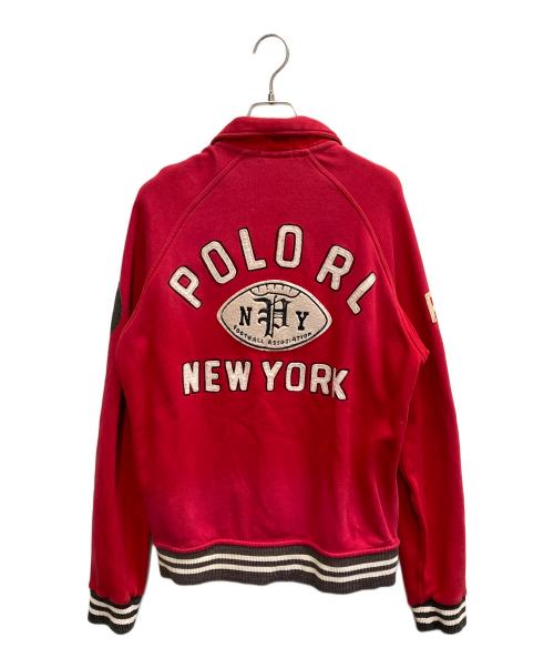 POLO RALPH LAUREN（ポロ・ラルフローレン）POLO RALPH LAUREN (ポロ・ラルフローレン) スウェットスタジャン レッド サイズ:Mの古着・服飾アイテム