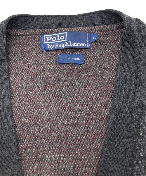 POLO RALPH LAUREN（ポロ・ラルフローレン）POLO RALPH LAUREN (ポロ・ラルフローレン) 90s ウールカーディガン グレー サイズ:Lの古着・服飾アイテム