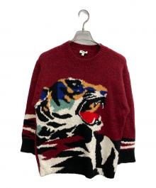 KENZO（ケンゾー）の古着「Tigar Head Knit」｜レッド