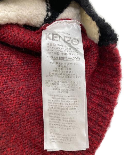 KENZO（ケンゾー）KENZO (ケンゾー) Tigar Head Knit レッド サイズ:Sの古着・服飾アイテム