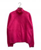 J.W.ANDERSONジェイダブリューアンダーソン）の古着「ラグランスリーブ タートルネック セーター」｜ピンク