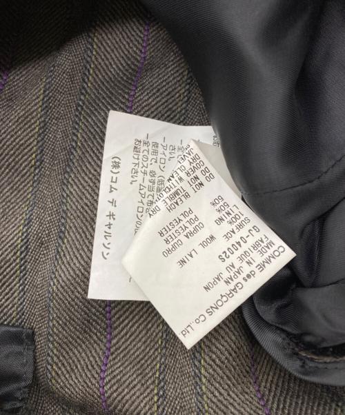 COMME des GARCONS（コムデギャルソン）COMME des GARCONS (コムデギャルソン) 00AW ウールストライプ セットアップ ブラウン サイズ:Sの古着・服飾アイテム