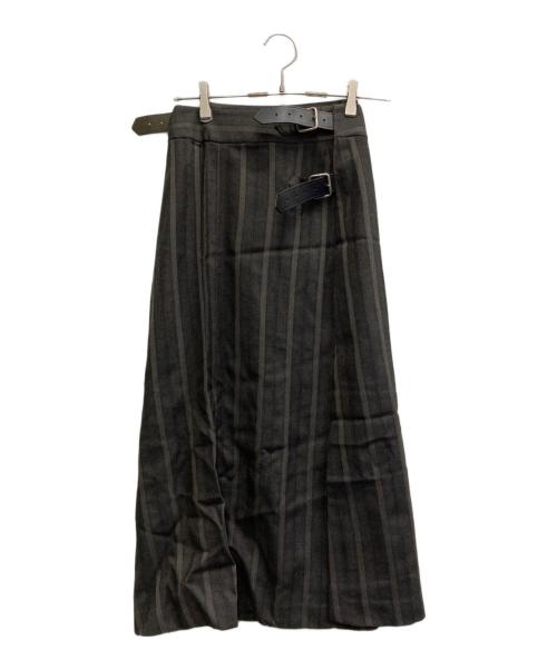 COMME des GARCONS（コムデギャルソン）COMME des GARCONS (コムデギャルソン) 00AW ウールストライプ セットアップ ブラウン サイズ:Sの古着・服飾アイテム