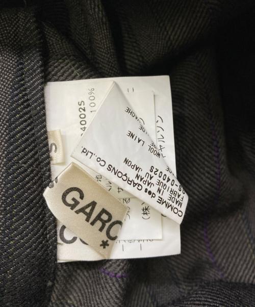 COMME des GARCONS（コムデギャルソン）COMME des GARCONS (コムデギャルソン) 00AW ウールストライプ セットアップ ブラウン サイズ:Sの古着・服飾アイテム