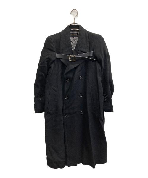 COMME des GARCONS（コムデギャルソン）COMME des GARCONS (コムデギャルソン) 00AW ウールダブルコート ブラック サイズ:Sの古着・服飾アイテム