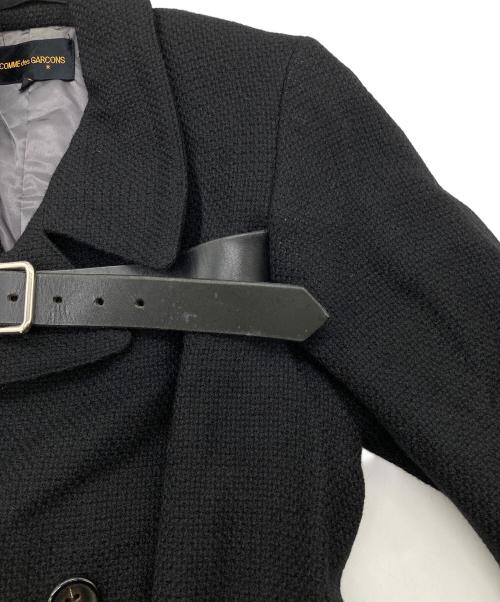 COMME des GARCONS（コムデギャルソン）COMME des GARCONS (コムデギャルソン) 00AW ウールダブルコート ブラック サイズ:Sの古着・服飾アイテム