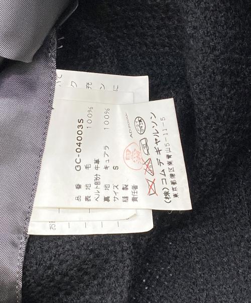 COMME des GARCONS（コムデギャルソン）COMME des GARCONS (コムデギャルソン) 00AW ウールダブルコート ブラック サイズ:Sの古着・服飾アイテム