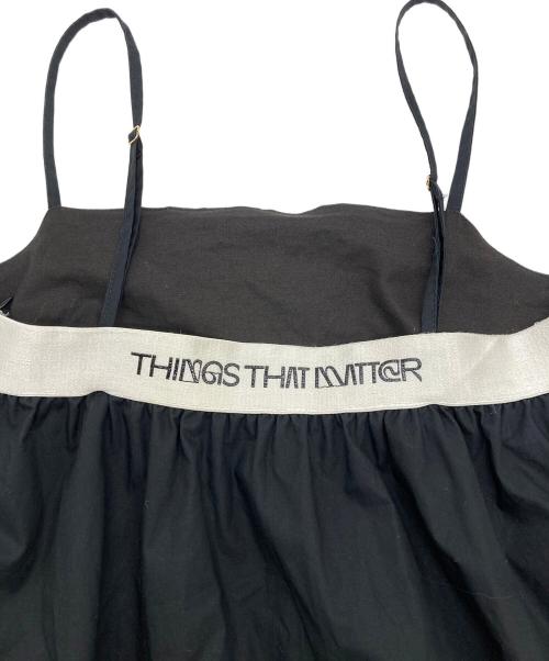 THINGS THAT MATTER（シングスザットマター）THINGS THAT MATTER (シングスザットマター) セットアップブラウス ブラック サイズ:Freeの古着・服飾アイテム