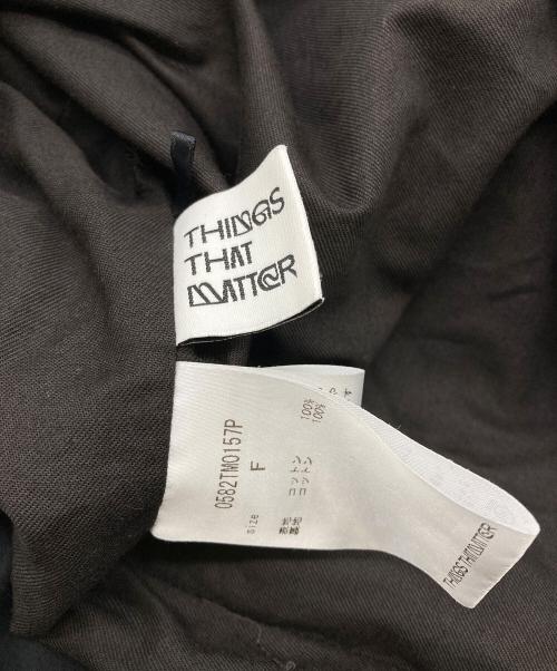 THINGS THAT MATTER（シングスザットマター）THINGS THAT MATTER (シングスザットマター) セットアップブラウス ブラック サイズ:Freeの古着・服飾アイテム