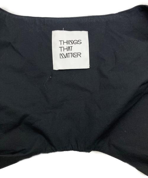 THINGS THAT MATTER（シングスザットマター）THINGS THAT MATTER (シングスザットマター) セットアップブラウス ブラック サイズ:Freeの古着・服飾アイテム