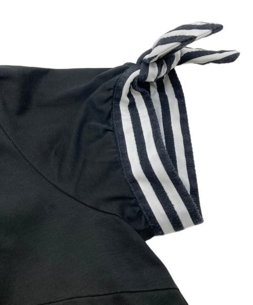 BORDERS at BALCONY（ボーダーズアットバルコニー）BORDERS AT BALCONY (ボーダーズアットバルコニー) BALLERINA TOP 別注 ネイビー サイズ:38の古着・服飾アイテム