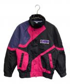 SHIDEN(紫電)シデン）の古着「Multi Color Jacket - Nylon Sateen」｜ブラック×ピンク