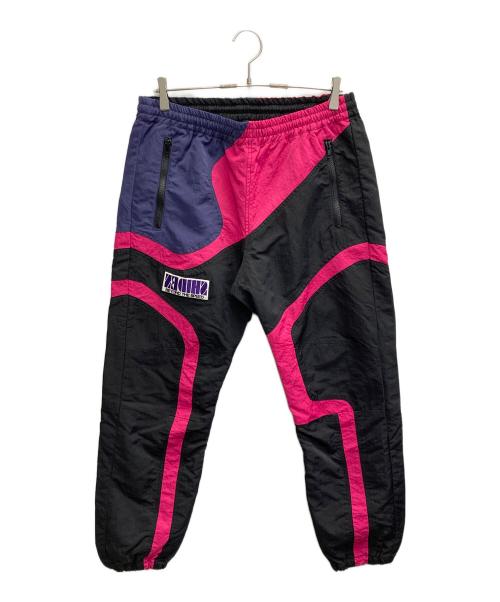 SHIDEN(紫電)（シデン）SHIDEN(紫電) (シデン) MULTI COLOR STRING PANTS ブラック×ピンク サイズ:Mの古着・服飾アイテム