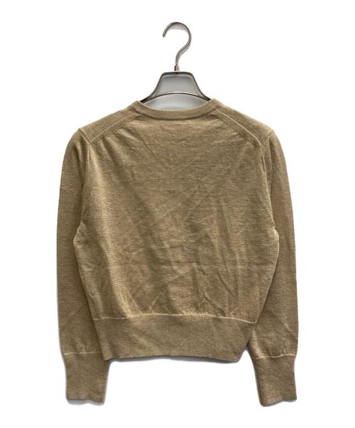 MACPHEE（マカフィー）MACPHEE (マカフィー) リネンクルーネックカーディガン ベージュ サイズ:S 未使用品の古着・服飾アイテム