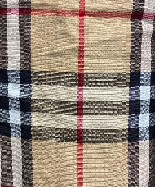 Burberry's（バーバリーズ）Burberry's (バーバリーズ) ノバチェック リネンコットンシャツ ベージュ サイズ:Mの古着・服飾アイテム