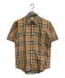 Burberry's（バーバリーズ）の古着「ノバチェック リネンコットンシャツ」｜ベージュ