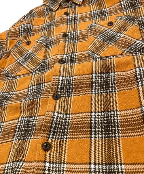 SUGAR CANE（シュガーケーン）SUGAR CANE (シュガーケーン) TWILL CHECK L/S WORK SHIRT オレンジ サイズ:Mの古着・服飾アイテム