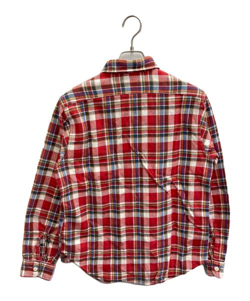 SUGAR CANE（シュガーケーン）SUGAR CANE (シュガーケーン) TWILL CHECK WORK SHIRT レッド サイズ:Mの古着・服飾アイテム