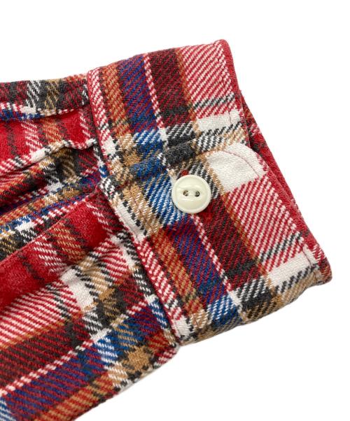 SUGAR CANE（シュガーケーン）SUGAR CANE (シュガーケーン) TWILL CHECK WORK SHIRT レッド サイズ:Mの古着・服飾アイテム