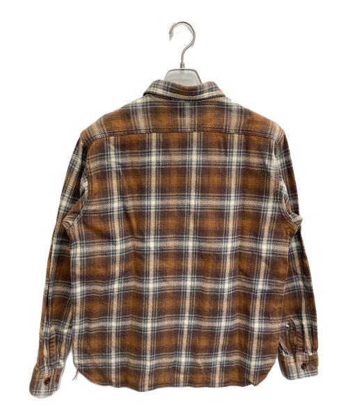 SUGAR CANE（シュガーケーン）SUGAR CANE (シュガーケーン) TWILL CHECK WORK SHIRT ブラウン サイズ:Mの古着・服飾アイテム
