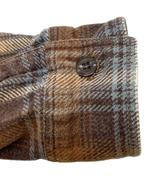 SUGAR CANE（シュガーケーン）SUGAR CANE (シュガーケーン) TWILL CHECK WORK SHIRT ブラウン サイズ:Mの古着・服飾アイテム