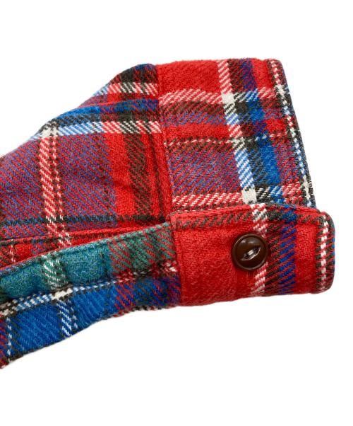 SUGAR CANE（シュガーケーン）SUGAR CANE (シュガーケーン) TWILL CHECK L/S WORK SHIRT レッド サイズ:Ｍの古着・服飾アイテム