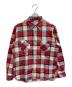 SUGAR CANE（シュガーケーン）の古着「TWILL CHECK L/S WORK SHIRT」｜レッド