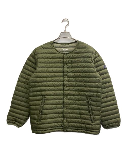 ORCIVAL（オーシバル）ORCIVAL (オーシバル) クルーネック インナーダウン ジャケット オリーブ サイズ:4の古着・服飾アイテム