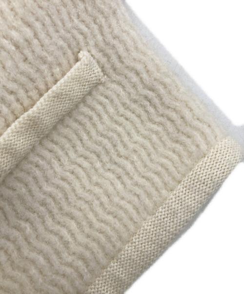 FRAY ID（フレイ アイディー）FRAY ID (フレイ アイディー) ブークレヤーンコンパクトニットジャケット アイボリー サイズ:FREEの古着・服飾アイテム