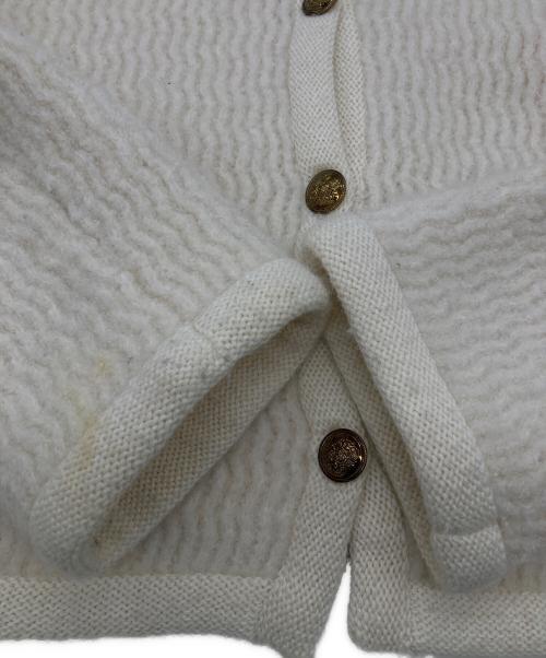 FRAY ID（フレイ アイディー）FRAY ID (フレイ アイディー) ブークレヤーンコンパクトニットジャケット アイボリー サイズ:FREEの古着・服飾アイテム