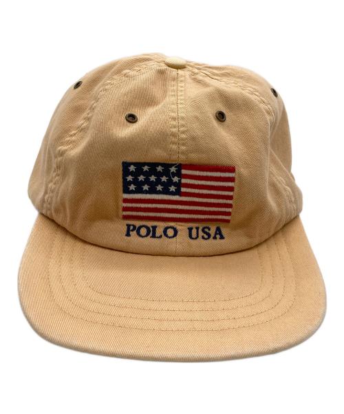 POLO RALPH LAUREN（ポロ・ラルフローレン）POLO RALPH LAUREN (ポロ・ラルフローレン) POLO USA キャップ オレンジの古着・服飾アイテム