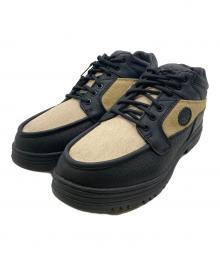 Timberland（ティンバーランド）の古着「HERITAGE MID LACE BOOT」｜ブラック×ベージュ