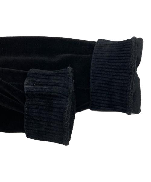 Saint Laurent Paris（サンローランパリ）Saint Laurent Paris (サンローランパリ) ベルベット素材・ダメージ加工パーカー ブラック サイズ:Mの古着・服飾アイテム