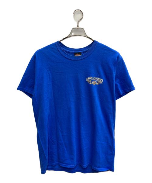 HARLEY-DAVIDSON（ハーレーダビッドソン）HARLEY-DAVIDSON (ハーレーダビッドソン) プリントTシャツ ブルー サイズ:Lの古着・服飾アイテム