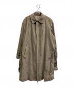 ERMENEGILDO ZEGNAエルメネジルド・ゼニア）の古着「シルク比翼ステンカラーコート」｜ベージュ
