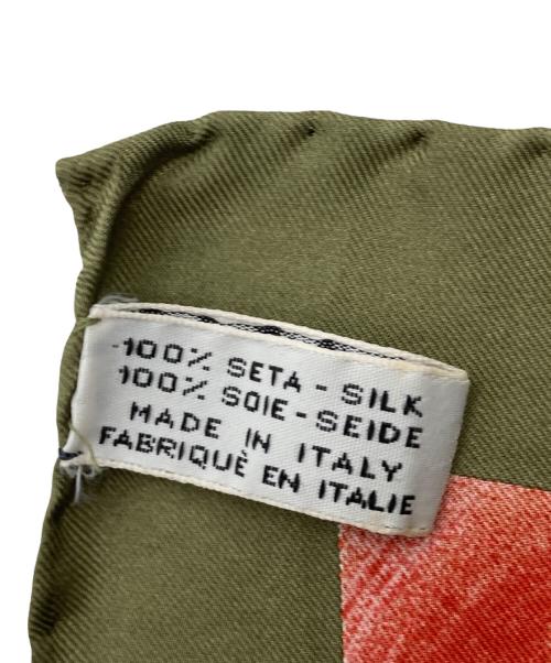 LOUIS VUITTON（ルイ ヴィトン）LOUIS VUITTON (ルイ ヴィトン) 大判シルクスカーフ/James Rosenquist グリーンの古着・服飾アイテム