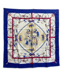 HERMES（エルメス）の古着「Les Bacanes 自転車/カレ90」｜ブルー