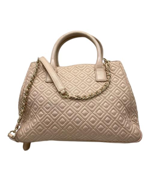 TORY BURCH（トリーバーチ）TORY BURCH (トリーバーチ) キルティングトートバッグ ベージュの古着・服飾アイテム