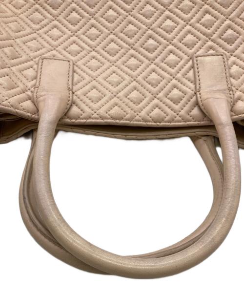 TORY BURCH（トリーバーチ）TORY BURCH (トリーバーチ) キルティングトートバッグ ベージュの古着・服飾アイテム