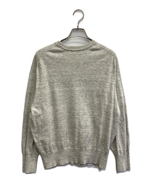 KAGURE（カグレ）kagure (カグレ) リネンクルーネックプルオーバーニット グレー サイズ:Freeの古着・服飾アイテム