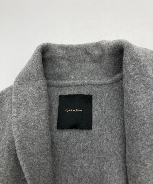 Spick and Span（スピック＆スパン）Spick and Span (スピックアンドスパン) ショールカラーリバーコート グレー サイズ:38の古着・服飾アイテム