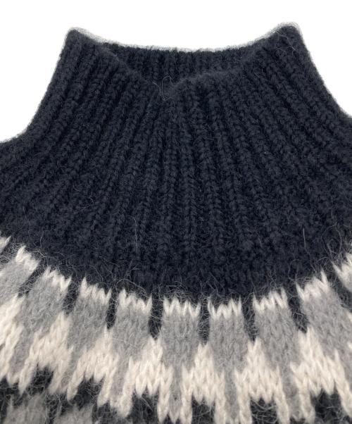 BATONER（バトナ―）BATONER (バトナ―) MOHAIR NORDIC TURTLE NECK ブラック サイズ:1の古着・服飾アイテム